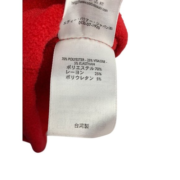 Eddie Bauer Red Zip-Up Fleece Vest Womens Medium Polyester Viscose Blend - Picture 3 of 5